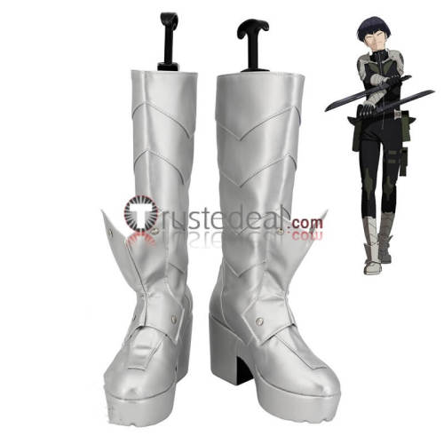 Kaiju No. 8 Monster #8 Kafka Hibino Kikoru Shinomiya Reno Ichikawa Soshiro Hoshina White Gray Cosplay Shoes Boots