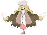 Commission Pokemon Horizons The Series Pocket Monsters Liko Zinnia Dot Caitlin Blonde Purple Blue Styled Cosplay Wig