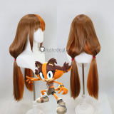 Sonic The Hedgehog Sticks the Badger Blue Brown Prestyled Cosplay Wig