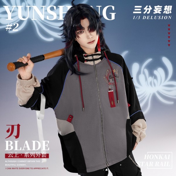 1/3 Delusion Honkai Star Rail Blade Jing Yuan Autumn Print Coat Cosplay Costume