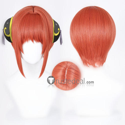Gintama Silver Soul Kagura Orange Cosplay Wig