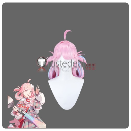 Eternal Return Eleven Hart Piolo Black Pink Blonde Styled Cosplay Wig