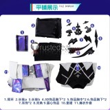 Arknights Eblana Necrass Purple White Set Cosplay Costume