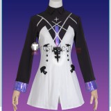 Arknights Eblana Necrass Purple White Set Cosplay Costume