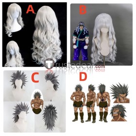 Hunter x Hunter Uvogin Silva Zoldyck Grey Styled Cosplay Wigs