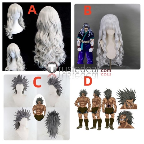 Hunter x Hunter Uvogin Silva Zoldyck Grey Styled Cosplay Wigs