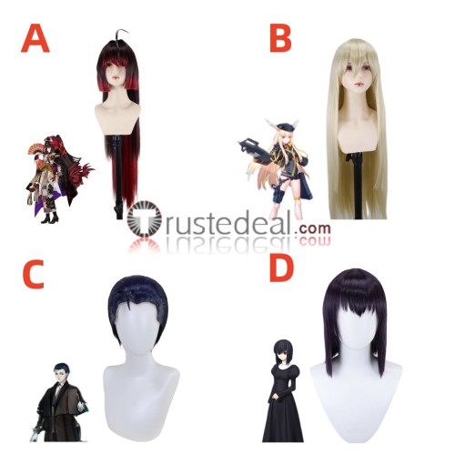 Fate Grand Order FGO Sherlock Holmes Kyokutei Bakin Thrud Alice Kuonji Styled Cosplay Wig