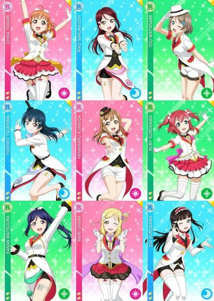 Love Live Aqours Mirai Ticket Concert Chika Dia Riko Kanan Ruby Yoshiko You Mari Hanamaru Cosplay Costume
