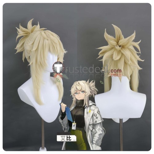 Goddess of Victory Nikke Elegg Abby Blonde Black Styled Cosplay Wig