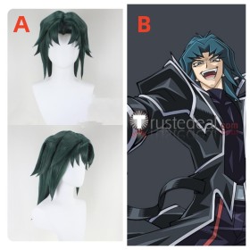 YuGiOh Zane Truesdale Ryo Marufuji Dark Green Styled Cosplay Wig