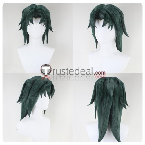 YuGiOh Zane Truesdale Ryo Marufuji Dark Green Styled Cosplay Wig