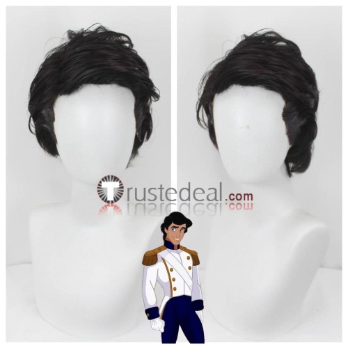 Disney Prince The Little Mermaid Eric Black Styled Cosplay Wigs