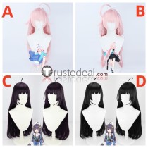 Blue Archive Takanashi Hoshino Kasumizawa Miyu Pink Black Cosplay Wig