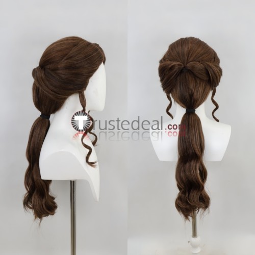 Disney Beauty and the Beast Princess Belle Brown Styled Cosplay Wig