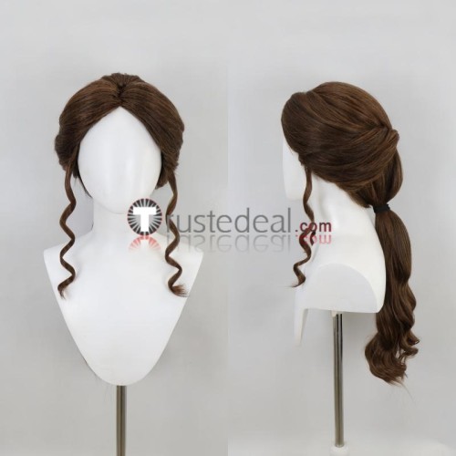 Disney Beauty and the Beast Princess Belle Brown Styled Cosplay Wig
