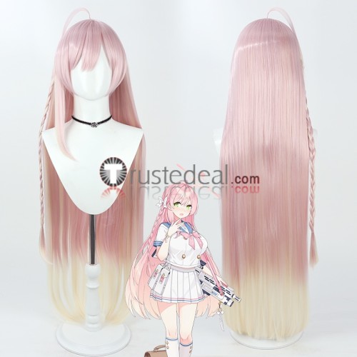 Blue Archive Sunaookami Shiroko Urawa Hanako Chidori Michiru  Tsukiyuki Miyako Pink Grey Cosplay Wig Ears