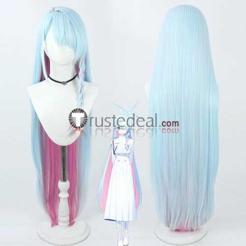 Blue Archive Renkawa Cherino Shirasu Azusa Takanashi Hoshino Izayoi Nonomi Blue Silver White Cosplay Wig
