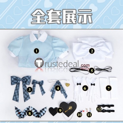 Love Live Muse GiGo Nico Nozomi Kotori Rin Maki Hanayo Mari Umi Maid Outfit Cosplay Costume