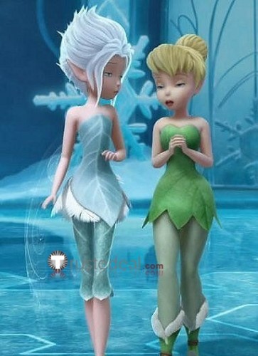 Disney The Pirate Fairy Periwinkle Peri Silver Styled Cosplay Wig