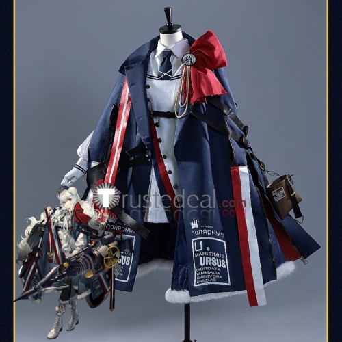 Arknights Rosa Роса Dress Dark Blue Set Cosplay Costume