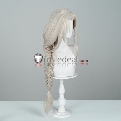Dark Souls 3 Fire Keeper Light Grey Cosplay Wig 80cm