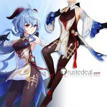 Genshin Impact Ganyu Cosplay Costume Custom Size Plus Size