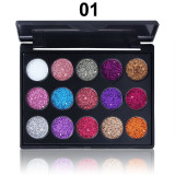15 color diamond sequin eyeshadow palette