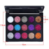 15 color diamond sequin eyeshadow palette