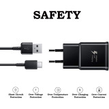 Samsung S10 S8 S9 Plus Fast Charger Travel Adapter 9V 1.67A Fast Charge  Type C Cable For Samsung Note 10 9 8 A50 A70