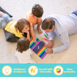 Big Jumbo Pop Its It Fidget Toy Giant Mega Push Bubble Popit Poppet Popper Figet Toy Large Huge Rainbow Poppit Pop-It Popet Game Chess Board Sensory Figette Toy for Kids Adult