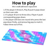 Big Jumbo Pop Its It Fidget Toy Giant Mega Push Bubble Popit Poppet Popper Figet Toy Large Huge Rainbow Poppit Pop-It Popet Game Chess Board Sensory Figette Toy for Kids Adult