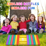 Big Jumbo Pop Its It Fidget Toy Giant Mega Push Bubble Popit Poppet Popper Figet Toy Large Huge Rainbow Poppit Pop-It Popet Game Chess Board Sensory Figette Toy for Kids Adult