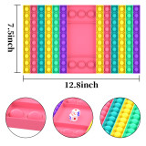 Big Jumbo Pop Its It Fidget Toy Giant Mega Push Bubble Popit Poppet Popper Figet Toy Large Huge Rainbow Poppit Pop-It Popet Game Chess Board Sensory Figette Toy for Kids Adult