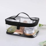 4Pcs Lurrose Cosmetics Bag Transparent Zipper Toiletry Bag Portable Washing Makeup Bags Travel Storage Organizers (only 4 pieces of storage bag)