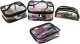 4Pcs Lurrose Cosmetics Bag Transparent Zipper Toiletry Bag Portable Washing Makeup Bags Travel Storage Organizers (only 4 pieces of storage bag)