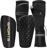 Soccer Shin Guards Kids with Slide in Compression Sleeves, Soccer Shin Pads with Thick Lightweight Foam Cushion for 3-15 Years Old Youth Toddler Boy Girl