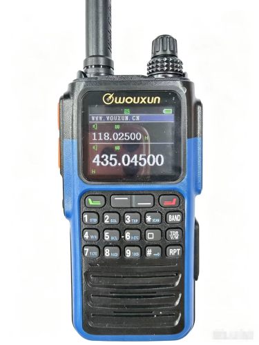 Wouxun KG‑Q376 Multi-Band Handheld Radio, Aviation AM Receiver and  Transmitter , Color Display Dual PTT Two Way Radio For Ham Radio & Commercial Use