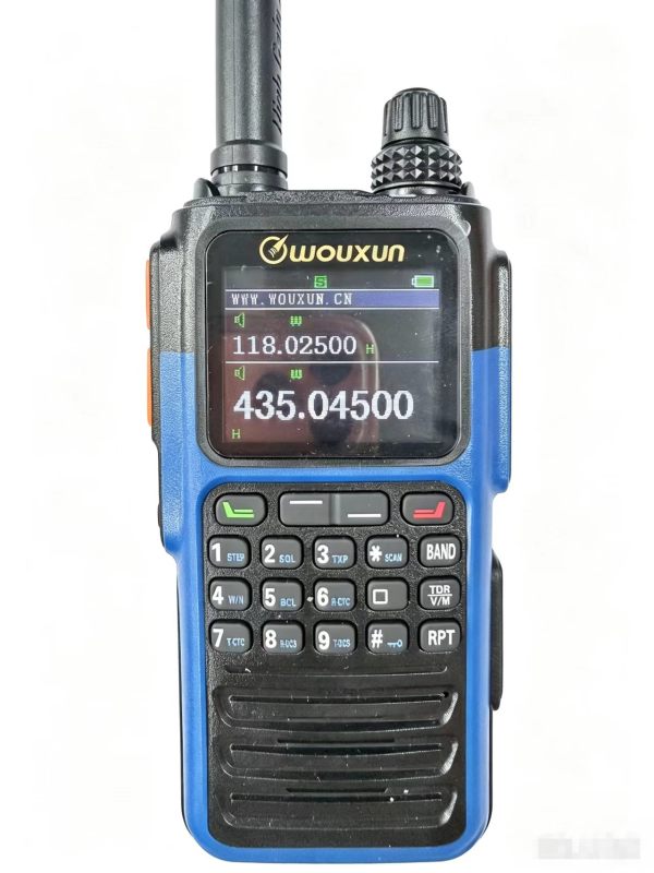 Wouxun KG‑Q376 Multi-Band Handheld Radio, Aviation AM Receiver and  Transmitter , Color Display Dual PTT Two Way Radio For Ham Radio & Commercial Use