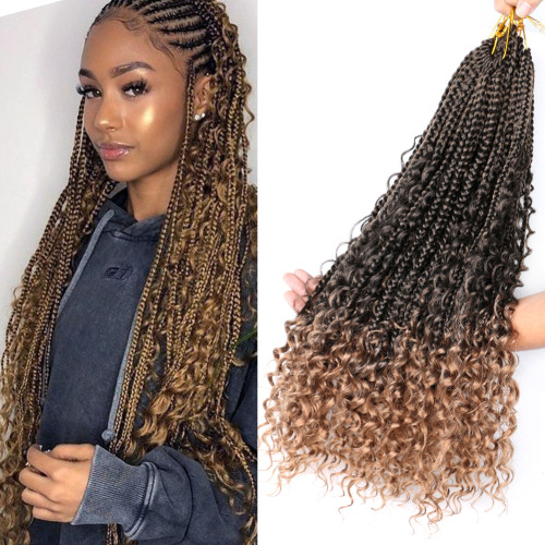 picture Jumbo Short Knotless Braids With Curly Ends us 7 59 goddess box braids colorful