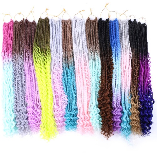 images Honey Blonde Ombre Knotless Braids us 7 59 goddess box braids colorful
