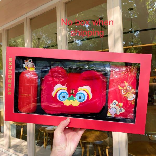 2021 Happy Ox Year Lion Dance 7oz Capsule Tumbler With Bag