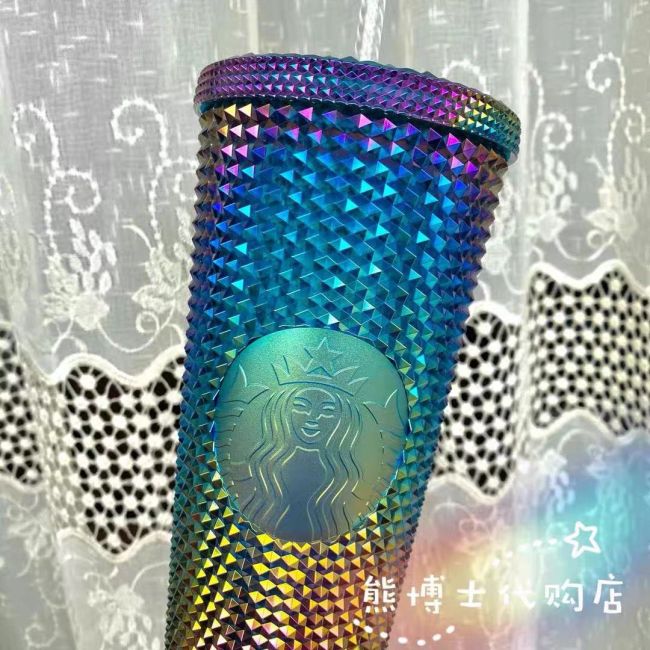 images Blue And Purple Studded Starbucks Cup starbucks 2020 china bling purple green