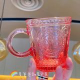 2021 Happy Ox Year Cow Stir 9oz Relief Red Glass Mug