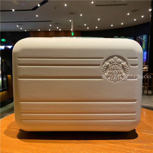 2020 white mini suitcase