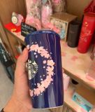 2021 Blue Night Sakura Pink Blossom 12oz Double Wall Mug