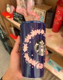 2021 Blue Night Sakura Pink Blossom 12oz Double Wall Mug