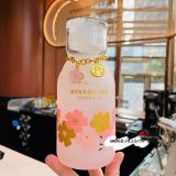 2021 Pink Sakura 13oz Glass Cup With Handbag