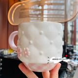 2021 Pink Sakura Pearl Siren Logo Relief 12oz Mug