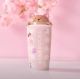 2021 Pink Sakura Cute Cat Cover 12oz Double Wall Mug