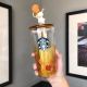 2020 Late Autumn Cute Rabbit Topper Yellow Leaves Glass Tumbler